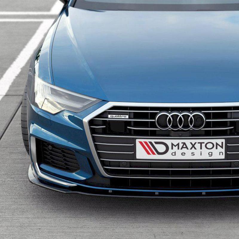 FRONT SPLITTER V.1 AUDI S6 / A6 S-LINE C8 (2019-) - Maxton Design