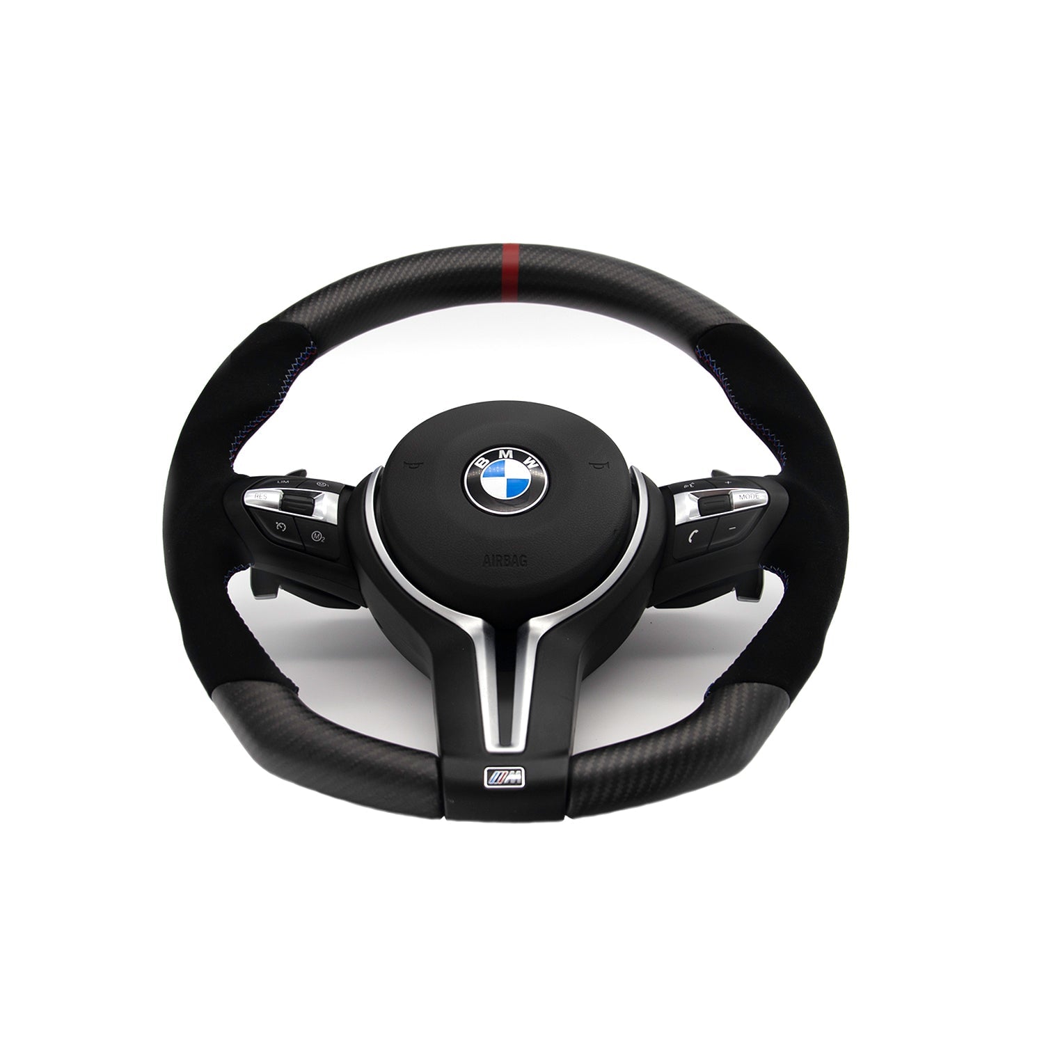 Autotecknic Carbon Alcantara Lenkradverkleidung für BMW G-Serie