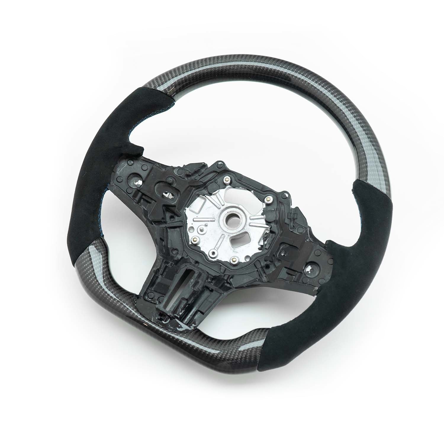 SHFT BMW G Series LED Steering Wheel In Carbon & Alcantara