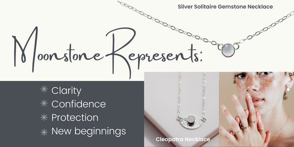 Moonstone Gemstone Jewelry Necklaces Rings