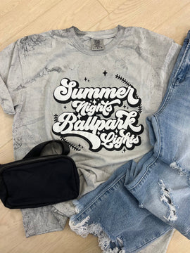 Summer Nights Ballpark Lights T-Shirt or Sweatshirt