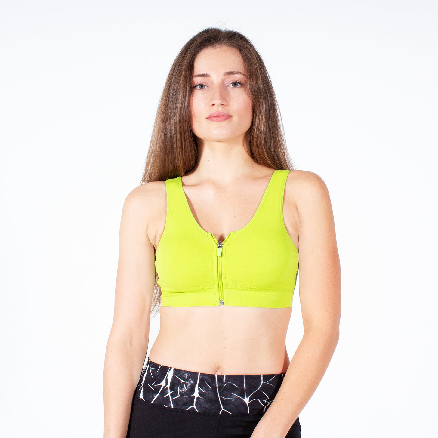 lime green sports bra