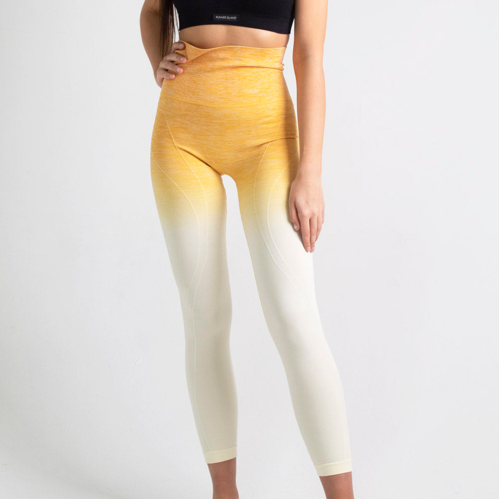 golpear cerca Serena Mango Yellow Shaping Ombre Workout Leggings – Runner Island®