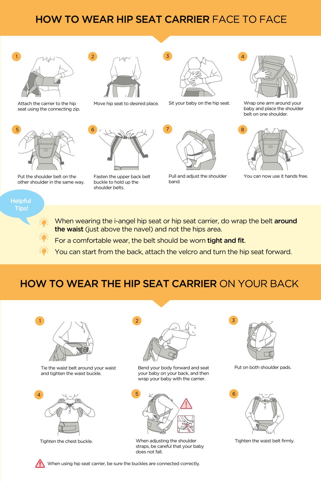 I-Angel Hipseat Carrier - Big Size | The Nest Attachment Parenting Hub