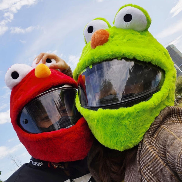 nok Trampe Teknologi Pubbets Plush Monster Motorbike Helmet Cover – Pubbets!