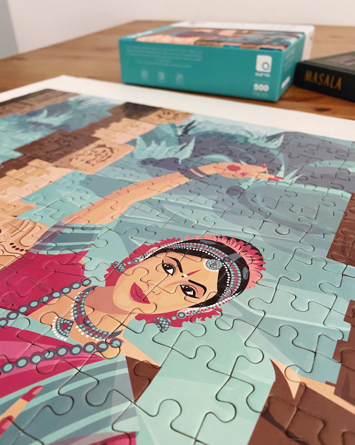 Bharatanatyam jigsaw puzzle Aurva South Indian Culture 