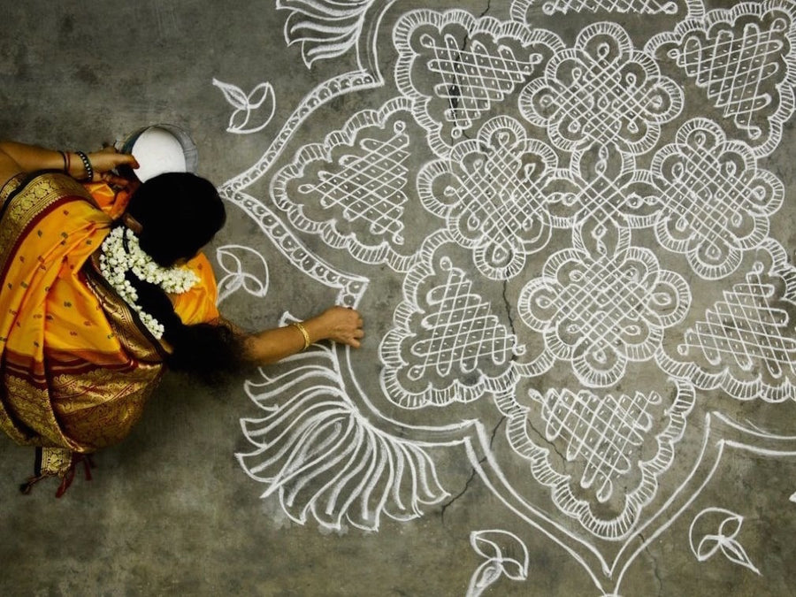 Kolam South Indian culture Aurva Jigsaw puzzle