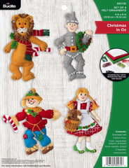 DIY Bucilla Gingerbread Christmas Santa Baking Cookies Felt Stocking Kit  89331E 