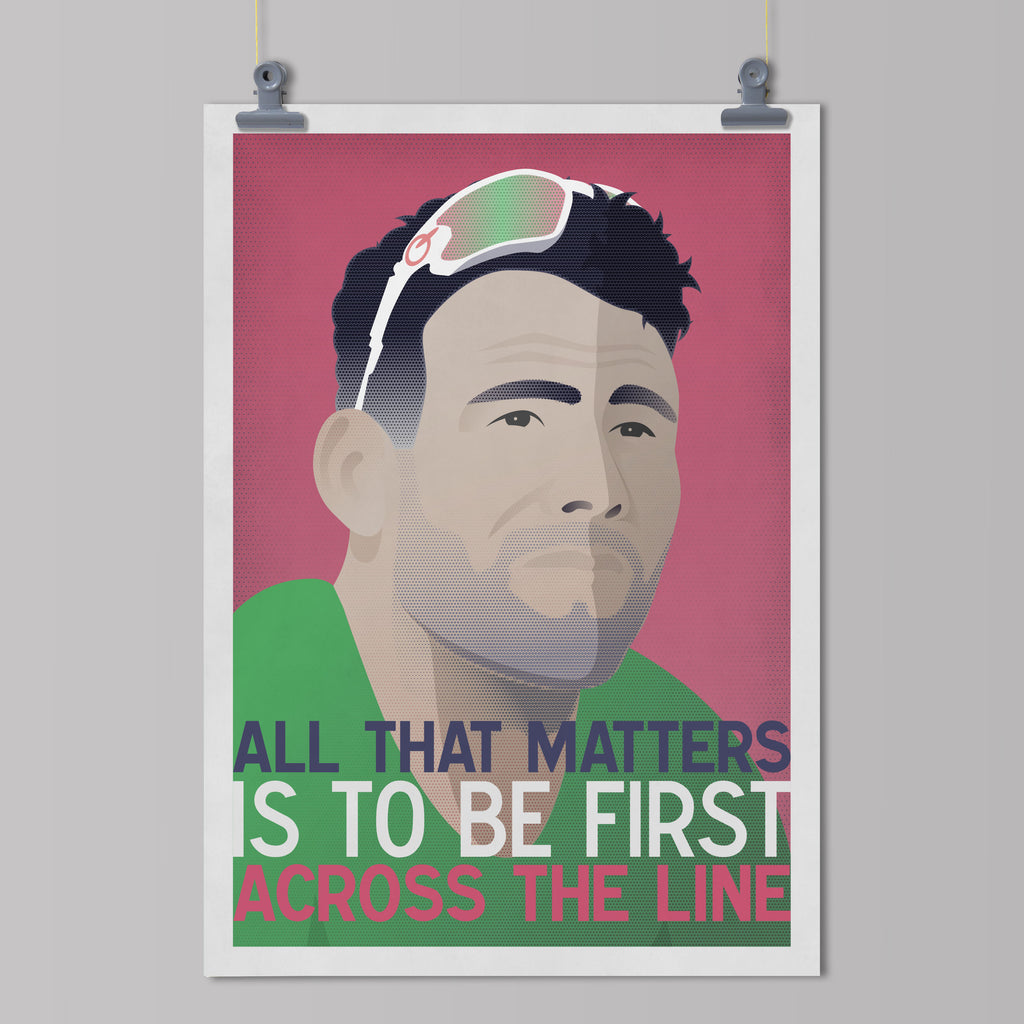 Marco Pantani - Cycling Art Print – Arty Print Creations