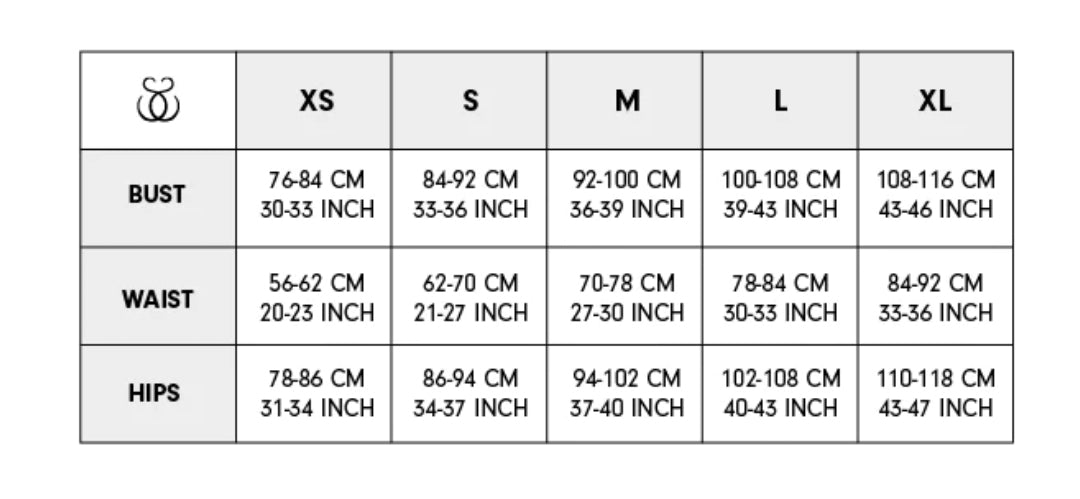 Sorte Size Chart