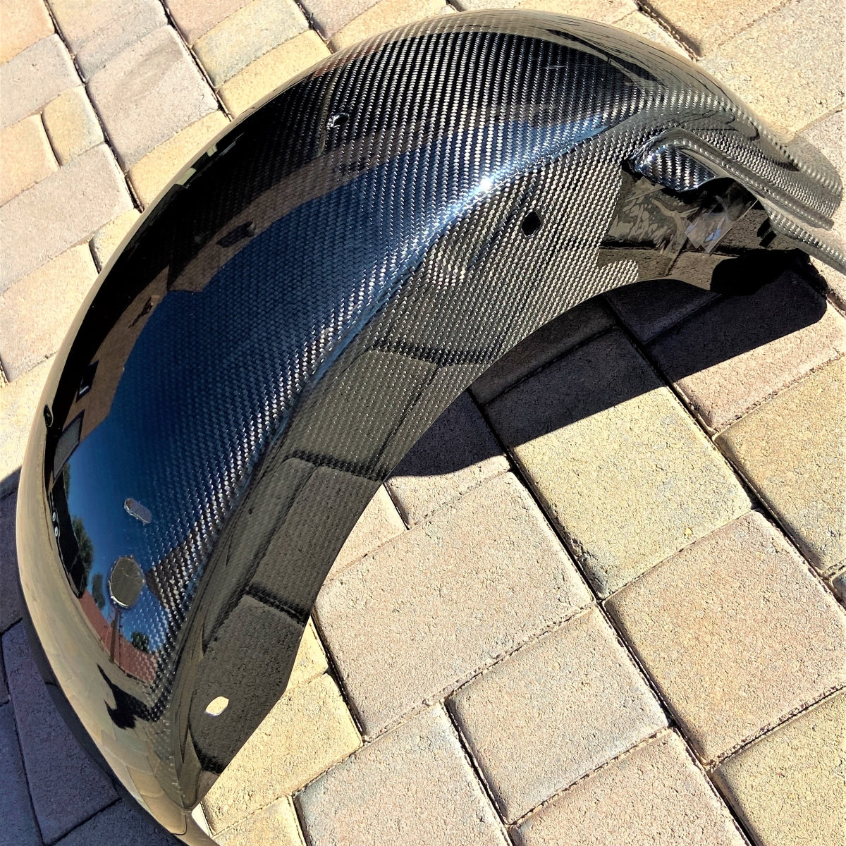 Carbon Fiber Side Filler Panel Rear Fender 2008 Touring & before