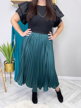 EMERALD - Pleated Skirt