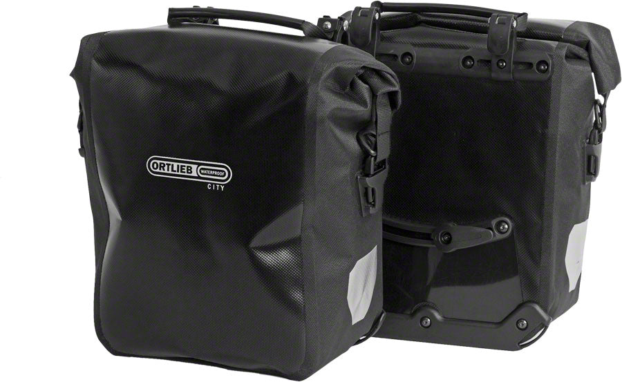 Ortlieb Front-Roller City Front Pannier: Pair~ Black