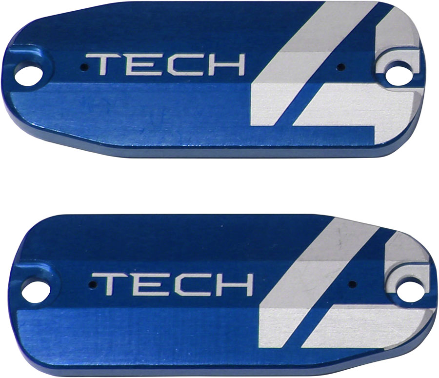 Hope Tech 4 Brake Lever Reservoir Lid - Blue, Pair