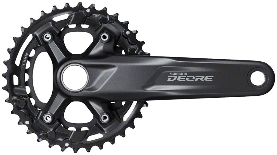 Shimano Deore FC-M5100-B2 Crankset - 170mm, 11-Speed, 36/26t, 96/64 BCD, Hollowtech II Spindle Interface, Black