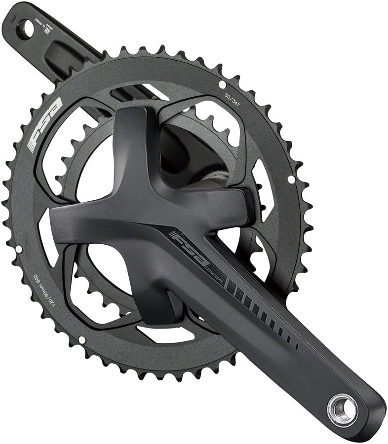Full Speed Ahead Omega Crankset- 172.5mm, 11-Speed, 50/34t, 120/90 BCD, Full Speed Ahead MegaExo 19 Spindle Interface, Black