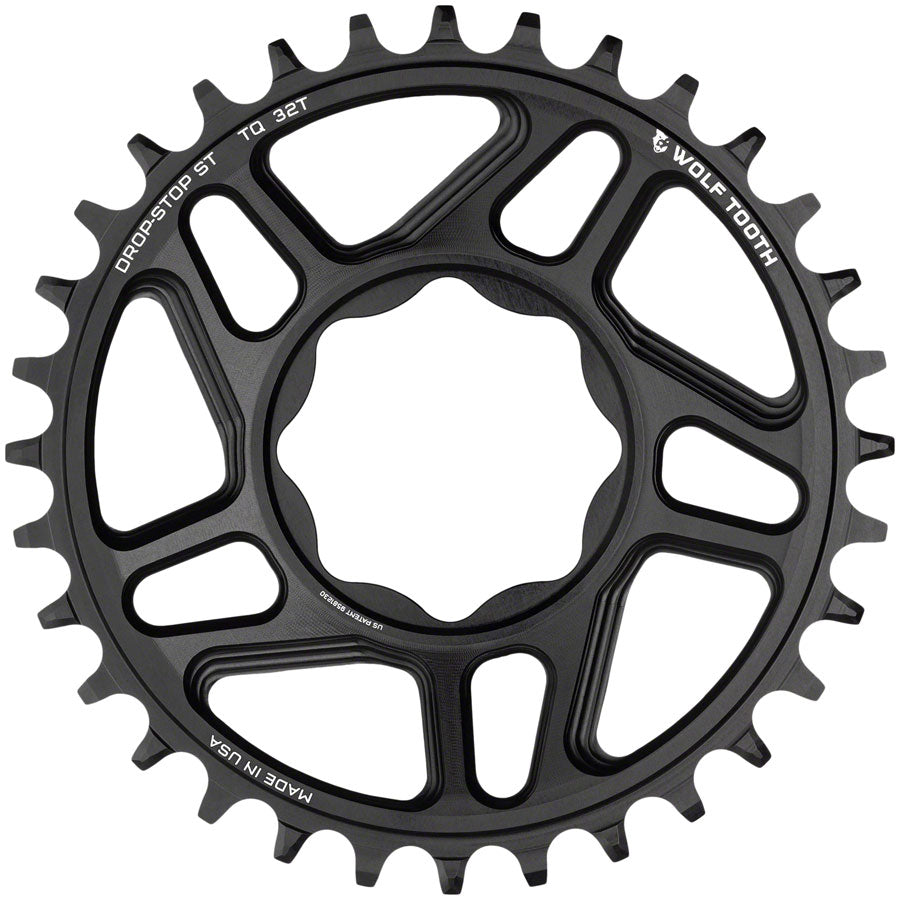 Wolf Tooth Trek TQ Direct Mount Chainring - Drop-Stop ST, 32T, Black