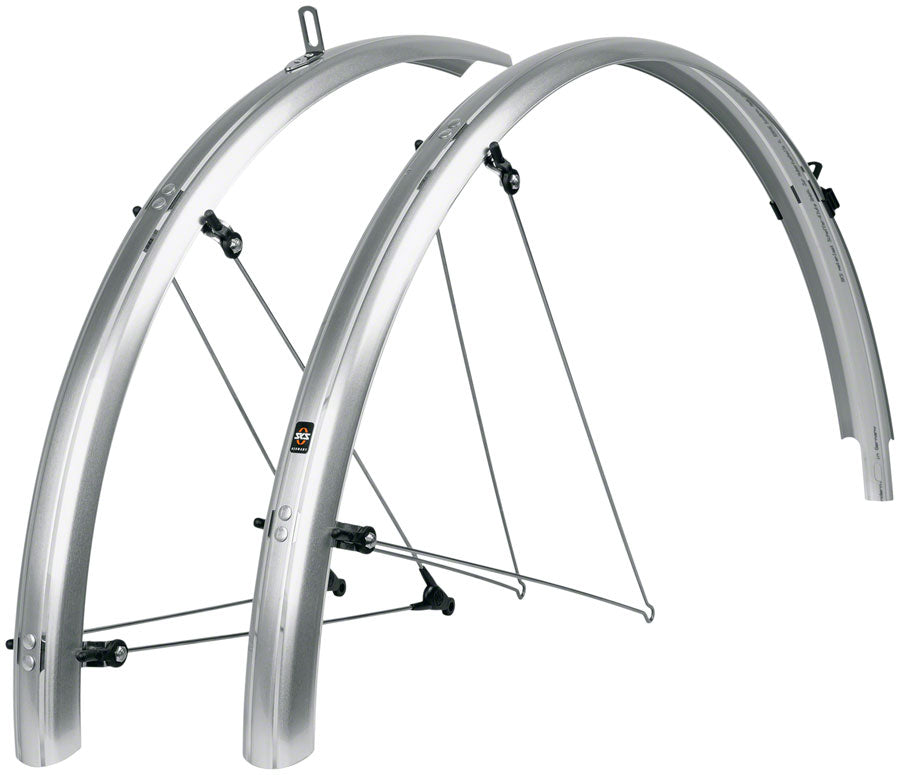 SKS B35 Bluemels Full Coverage Fender Set - 35mm, 700 x 20-28, Silver