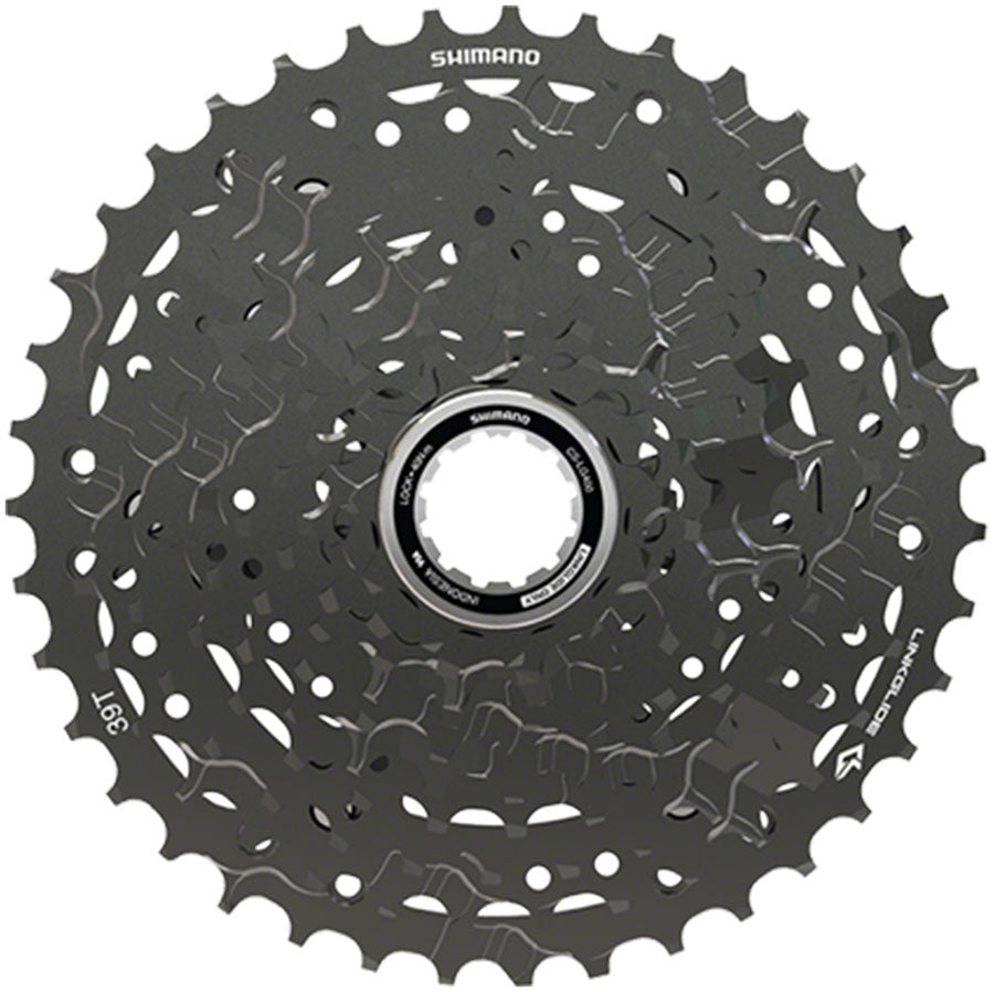 Shimano CUES CS-LG400-10 Cassette - 10-Speed, 11-39t, LINKGLIDE, Black