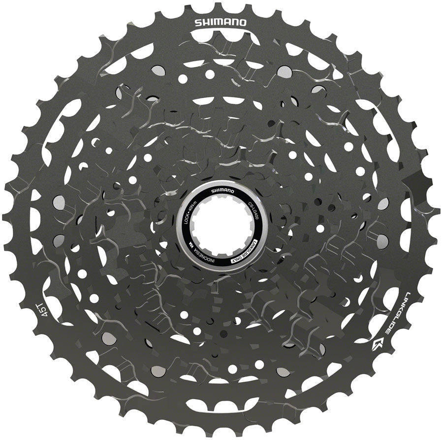 Shimano CUES CS-LG400-11 Cassette - 11-Speed, 11-45t, LINKGLIDE, Black