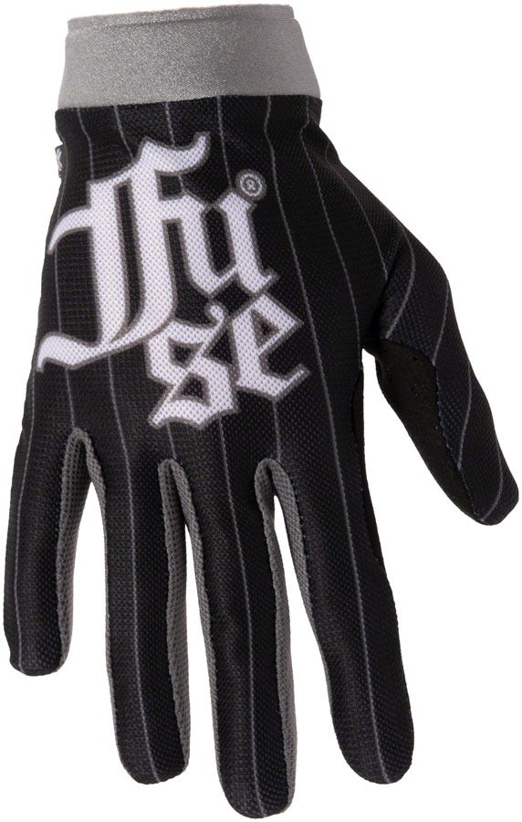 FUSE Omega Gloves - Ballpark, Full Finger, Black/Silver