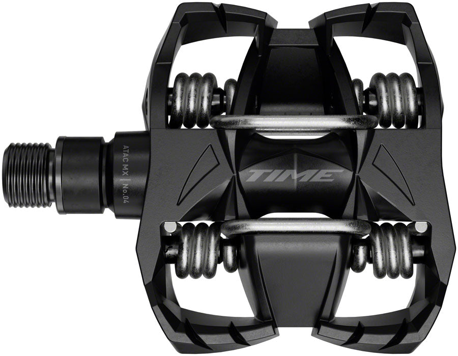 Time MX 4 Pedals - Dual Sided Clipless with Platform, Aluminum, 9/16", Black, B1