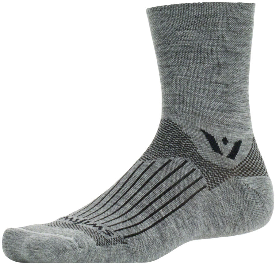 Swiftwick Pursuit Four Socks - 4", Heather