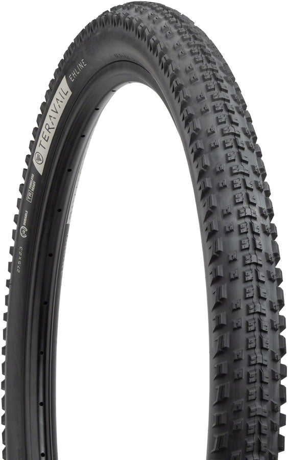 Teravail Ehline Tire - 27.5 x 2.3, Tubeless, Folding, Black, Durable, Fast Compound