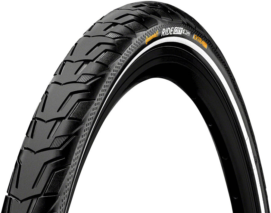 Continental Ride City Tire - 700 x 47, Clincher, Wire, Black/Reflex, ExtraPuncture Belt, E25