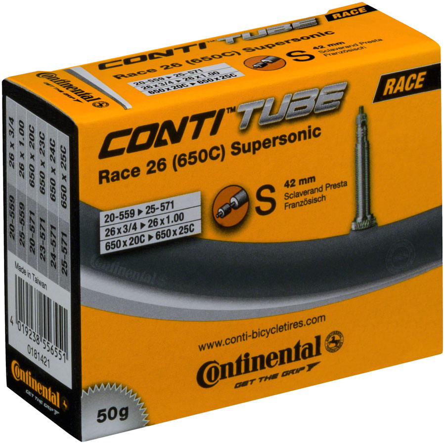 Continental Supersonic Tube - 26 / 650c x 20 - 25mm, 42mm Presta Valve