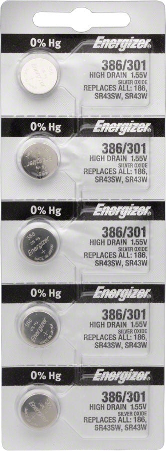 Energizer Silver Oxide Multi-Drain Battery 1.55v: Card of 5