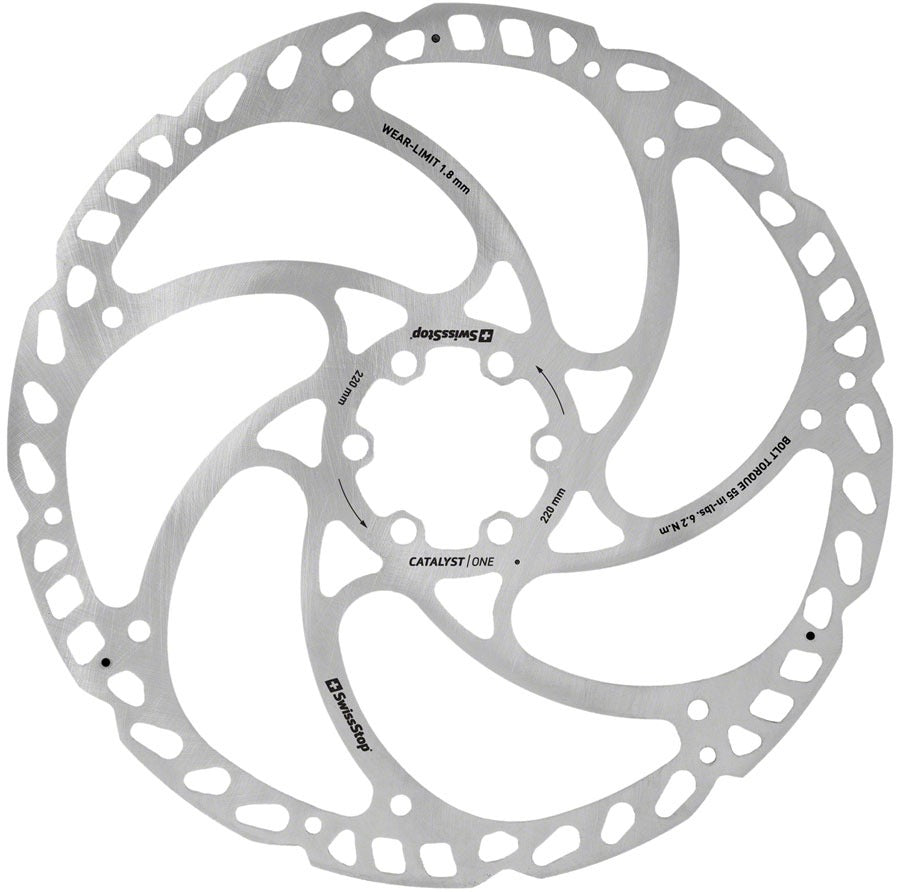 SwissStop Catalyst One Disc Rotor - 6-Bolt, Silver