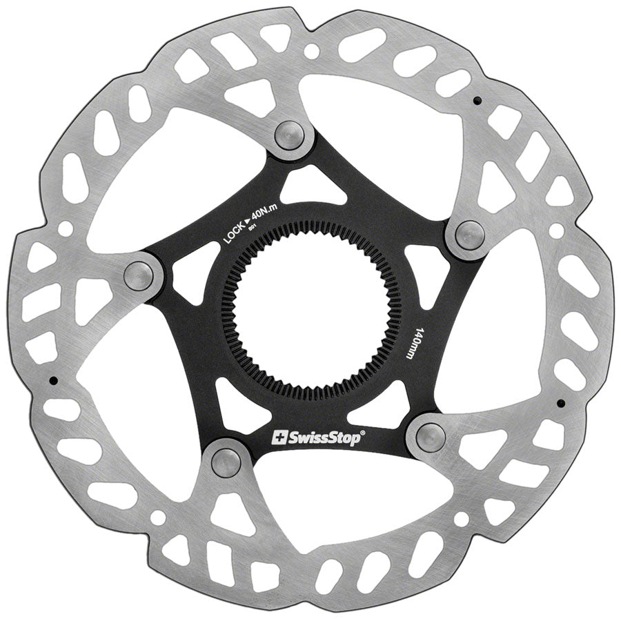 SwissStop Catalyst Pro Disc Rotor-Silver/Black