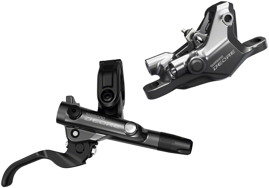 Shimano Deore BL-M6100/BR-M6100 Disc Brake and Lever - Front, Hydraulic, Resin Pads, Gray