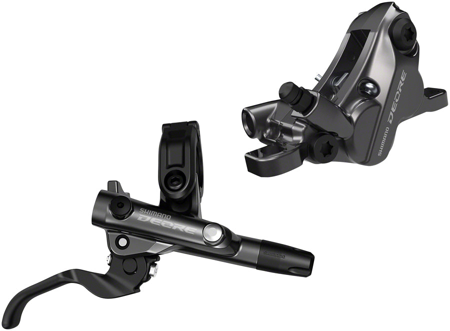 Shimano Deore BL-M6100/BR-M6100 Disc Brake and Lever - Front, Hydraulic, Resin Pads, Gray