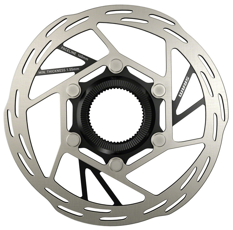 SRAM Paceline Disc Brake Rotor- CenterLock, Silver/Black