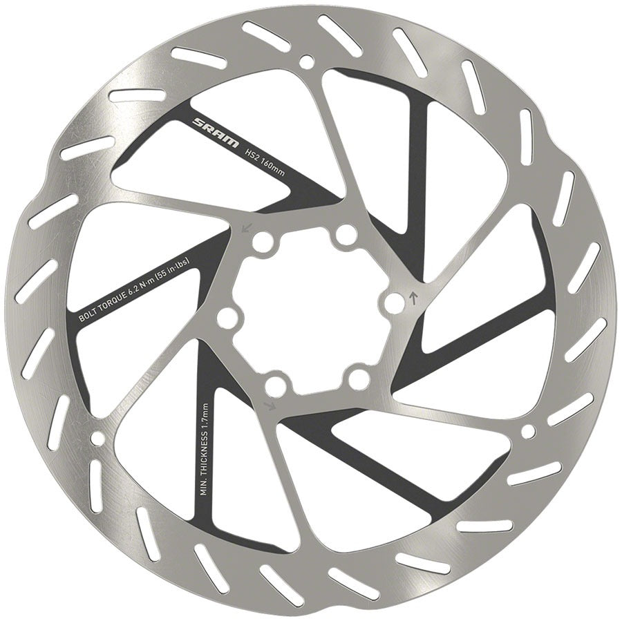 SRAM HS2 Disc Brake Rotor - Silver/Black