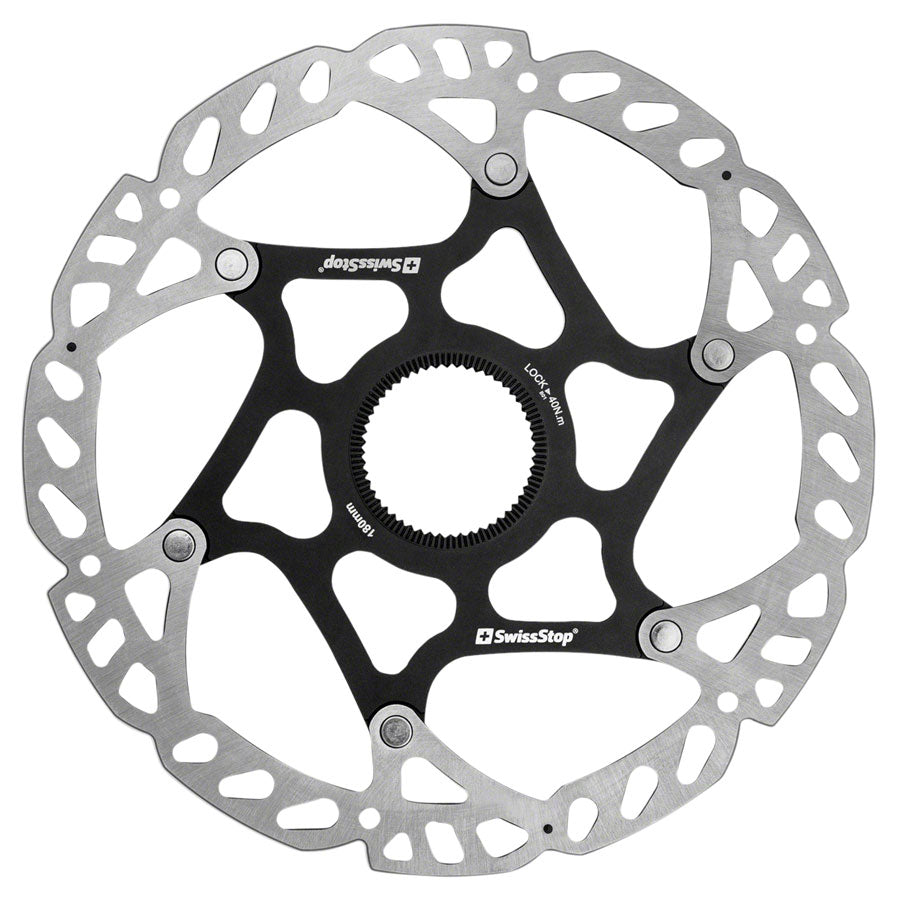 SwissStop Catalyst Pro Disc Brake Rotor - Silver/Black