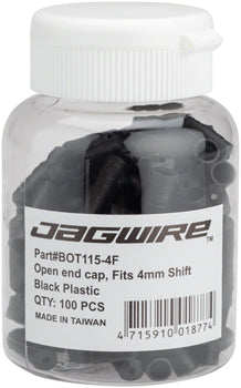 Jagwire 4mm Open Nylon End Caps Bottle of 100