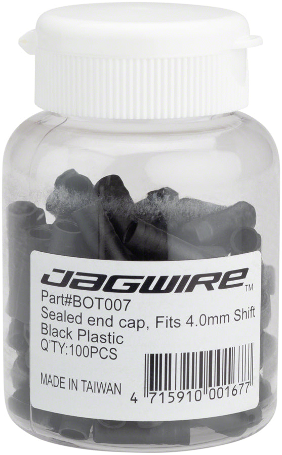 Jagwire Sealed Nylon End Caps , Black