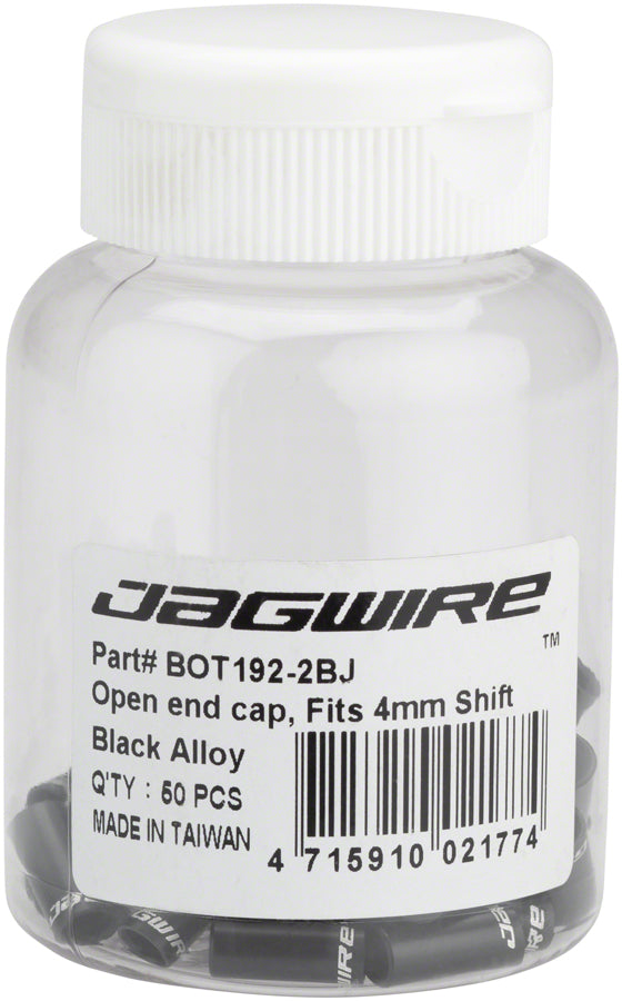 Jagwire Sealed Nylon End Caps , Black