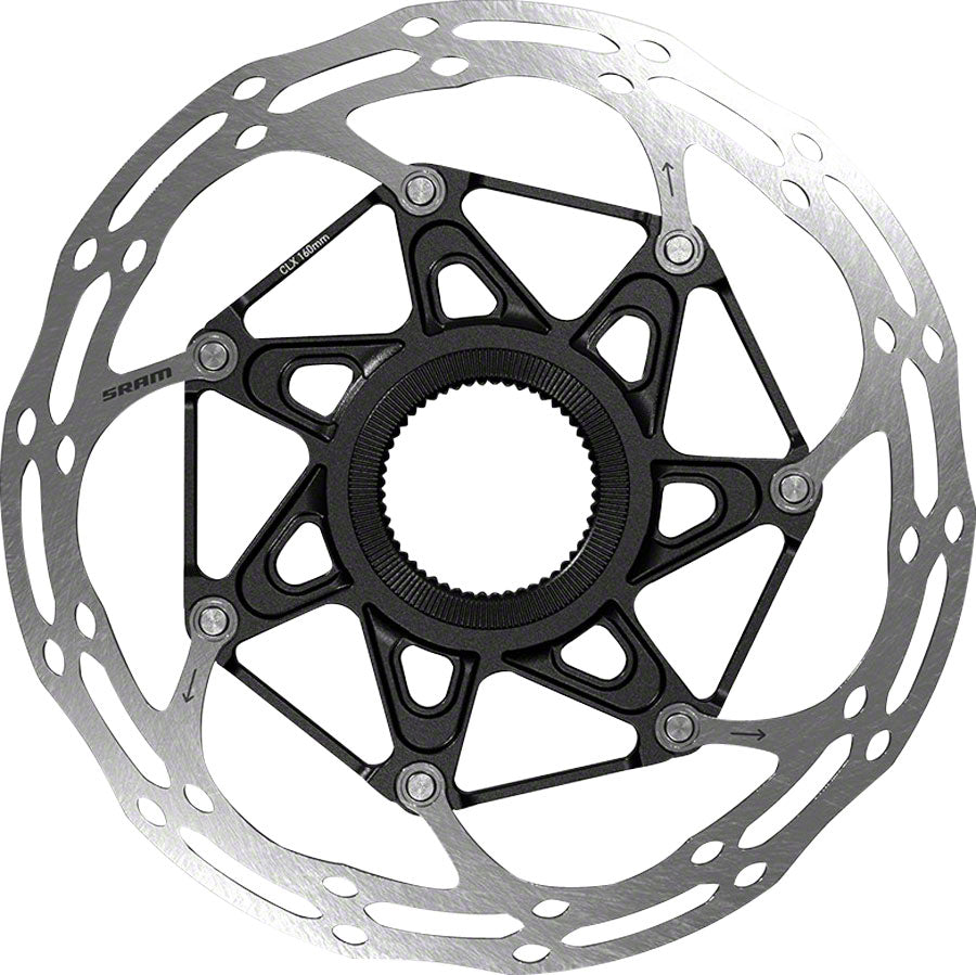 CenterLine X Disc Brake Rotor - 140mm, Center Lock, Silver/Black