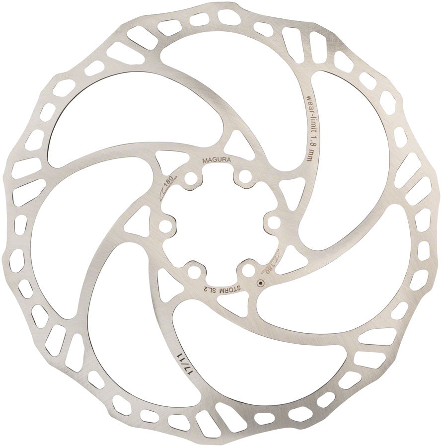 Magura Storm SL.2 Disc Brake Rotor - 160mm, 6-Bolt, Silver