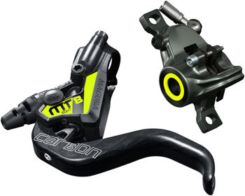 Magura MT8 SL Disc Brake and Lever - Front or Rear, Hydraulic, Gray/Yellow