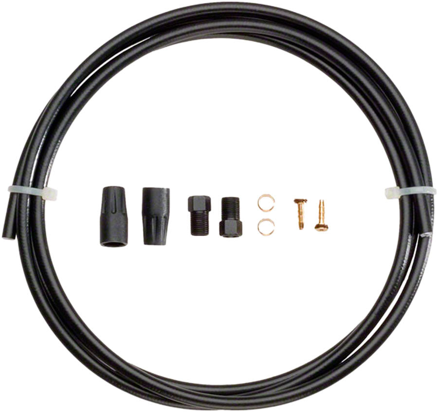 Tektro Hydraulic Brake Hose Kit - 1800mm, 5.5mm Hose, Black