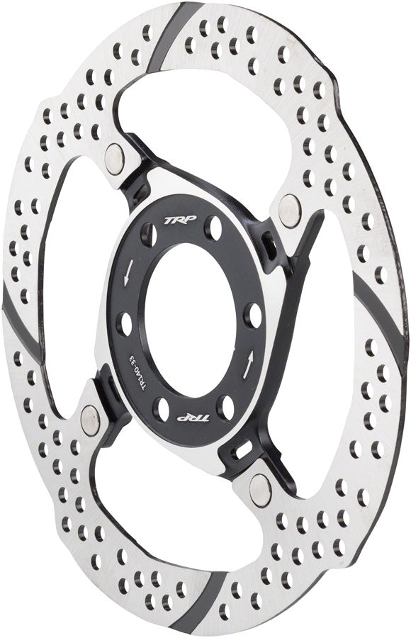 TRP 33 Disc Brake Rotor - 6-Bolt, Silver/Black