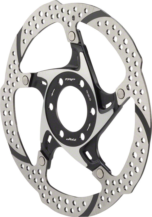 TRP 33 Disc Brake Rotor - 6-Bolt, Silver/Black