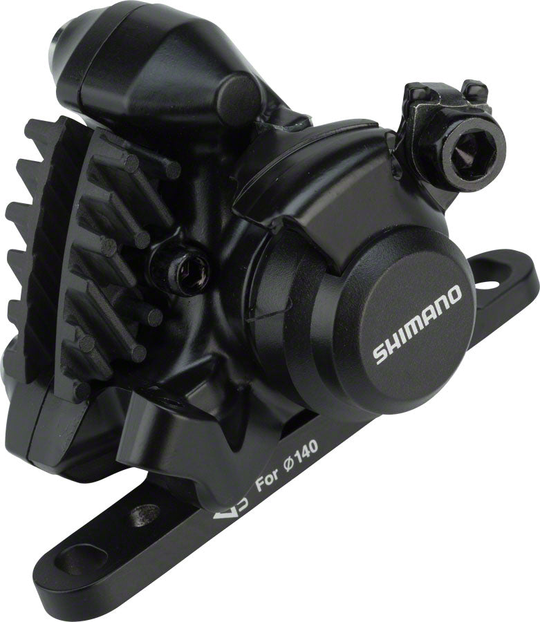 Shimano BR-RS305 Flat-Mount Disc Brake Caliper with Resin Pads with Fins