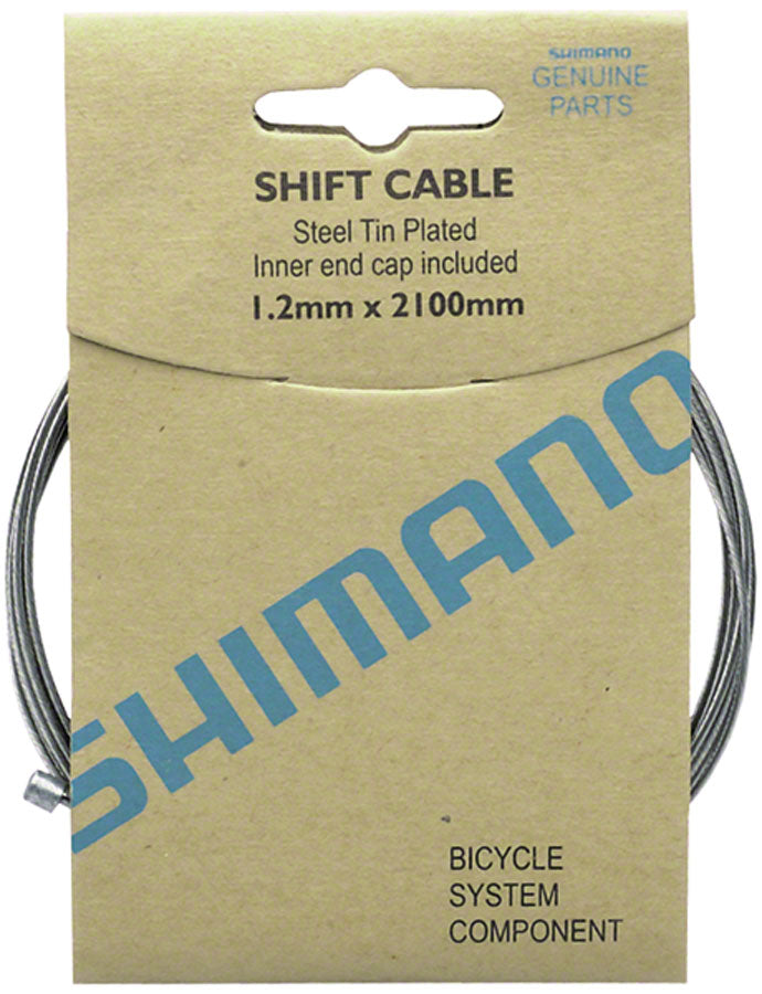 Shimano Zinc Derailleur Cable 1.2 x 2100mm