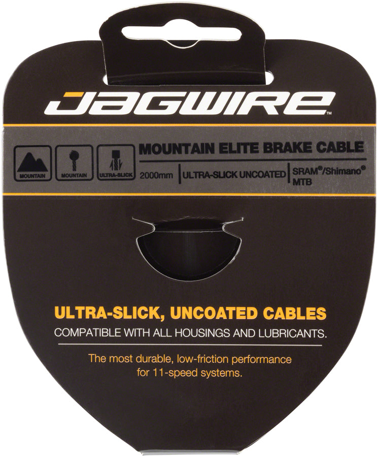 Jagwire Elite Ultra-Slick Brake Cable 1.5x2000mm Polished Slick Stainless